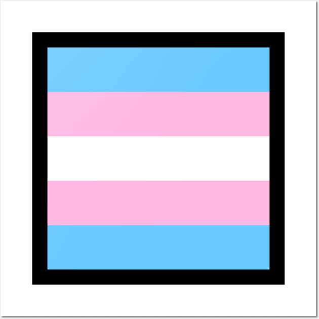 Transgender Flag Wall Art by Mey Designs